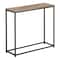 Monarch Specialties Accent Table, Console, Entryway, Narrow, Sofa, Living Room, Bedroom, Brown Laminate, Black Metal I 2253 - alternate 1
